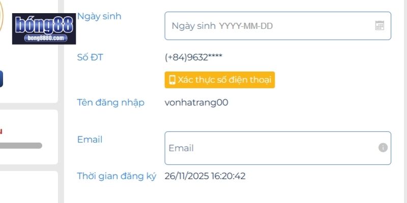 Cập nhật thông tin cá nhân để đăng ký tham gia thuận lợi