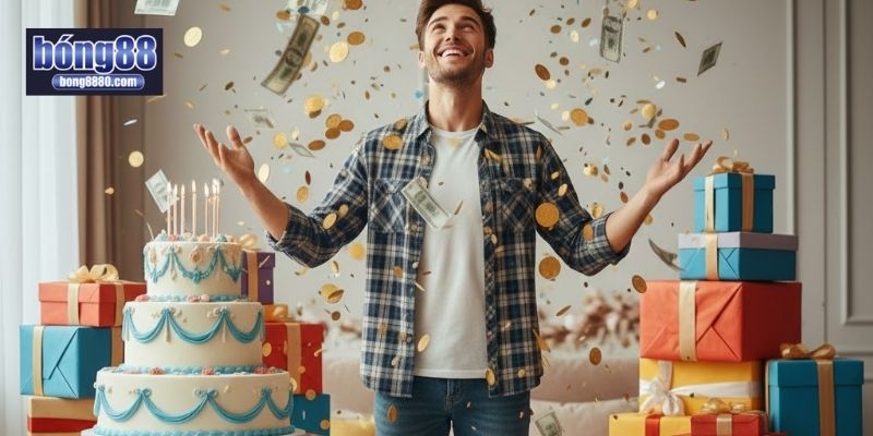 Quà mừng sinh nhật thành viên VIP Bong88 giá trị khủng